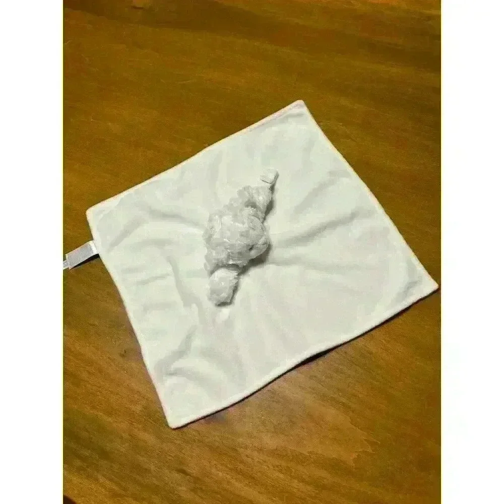 Caters Lovey Security Blanket White Lamb w Pacifier Holder